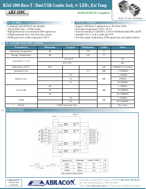 ARJ-150C Datasheet PDF Abracon Corporation