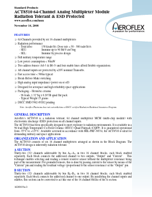 ACT8510 Datasheet PDF Aeroflex Corporation