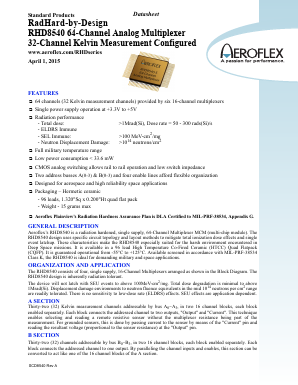 RHD8540-S Datasheet PDF Aeroflex Corporation