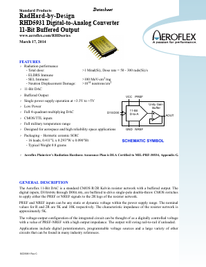 RHD5931 Datasheet PDF Aeroflex Corporation