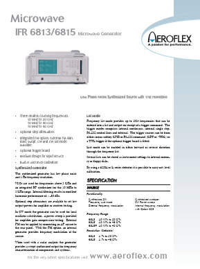 IFR6815R Datasheet PDF Aeroflex Corporation