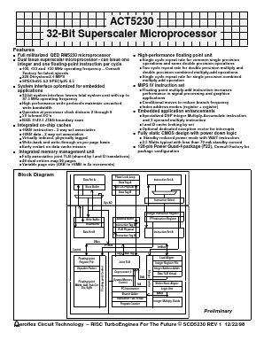 ACT-5230PC-200F22I Datasheet PDF Aeroflex Corporation