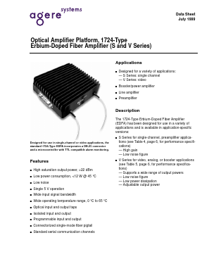 S1724CDBA Datasheet PDF Agere -> LSI Corporation