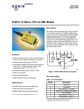 D1861A040 Datasheet PDF Agere -> LSI Corporation