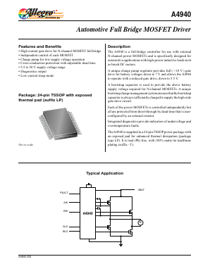 A4940-T Datasheet PDF Allegro MicroSystems