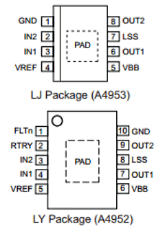 A4952ELYTR-T Datasheet PDF Allegro MicroSystems