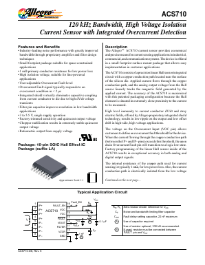 ACS710KLATR-25CB-NL-T Datasheet PDF Allegro MicroSystems