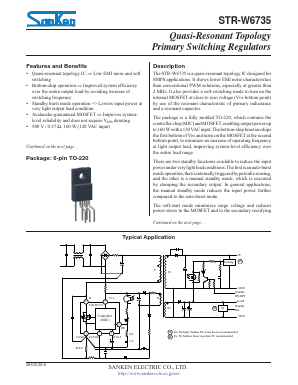 STR-W6735_V Datasheet PDF Allegro MicroSystems