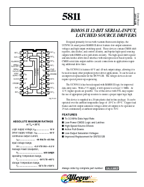 5811 Datasheet PDF Allegro MicroSystems