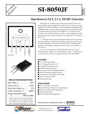 SI-8050JF Datasheet PDF Allegro MicroSystems