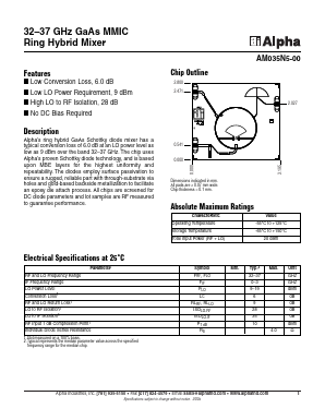 AM035N5-00 Datasheet PDF Alpha Industries