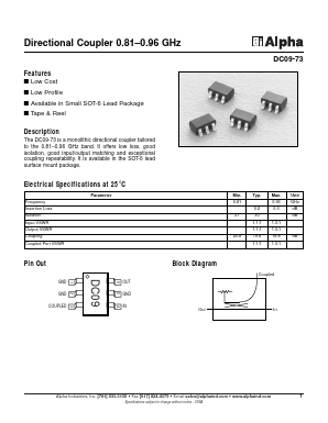 DC09-73 Datasheet PDF Alpha Industries