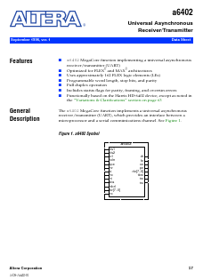 A6402 Datasheet PDF Altera Corporation