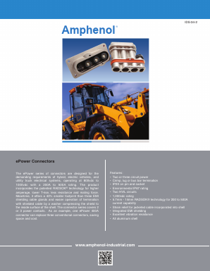 EP229541 Datasheet PDF Amphenol Aerospace