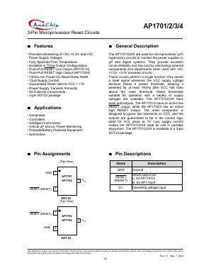 AP1703 Datasheet PDF Anachip Corporation