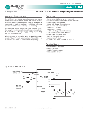 AAT3104 Datasheet PDF Analog Technology Inc