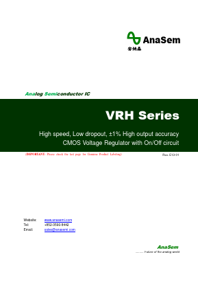 VRH2851LTX Datasheet PDF AnaSem Semiconductors
