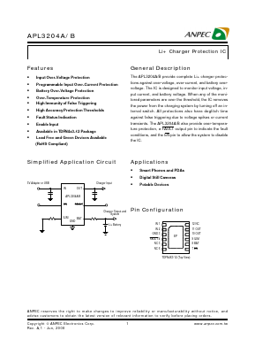 APL3204B Datasheet PDF Anpec Electronics