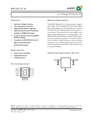 APL3213 Datasheet PDF Anpec Electronics