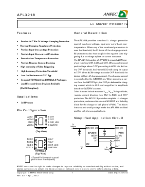 APL3218 Datasheet PDF Anpec Electronics