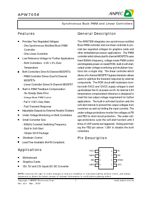 APW7058KC-TR Datasheet PDF Anpec Electronics