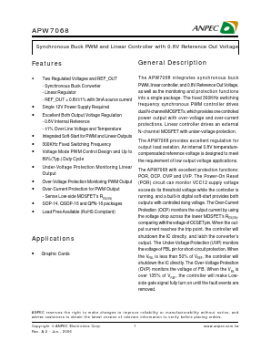 APW7068KE-TYL Datasheet PDF Anpec Electronics