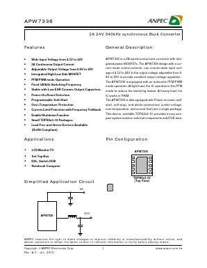APW7336 Datasheet PDF Anpec Electronics
