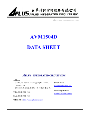 AVM1504D Datasheet PDF APLUS INTEGRATED CIRCUITS