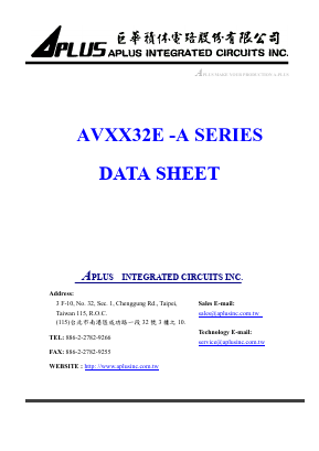 AV0732E Datasheet PDF APLUS INTEGRATED CIRCUITS