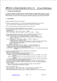 AV2432B Datasheet PDF APLUS INTEGRATED CIRCUITS