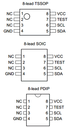 24C01 Datasheet PDF Atmel Corporation