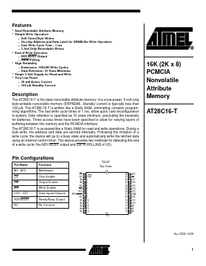 AT28C16-15TC Datasheet PDF Atmel Corporation