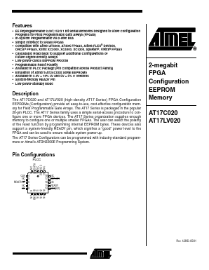 AT17C020-10JI Datasheet PDF Atmel Corporation