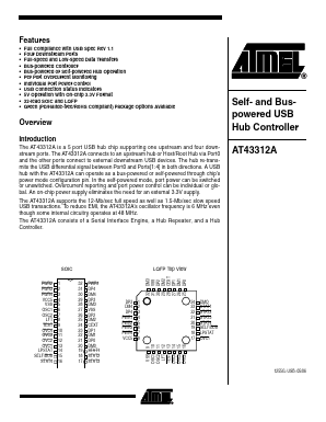 AT43312A-AC Datasheet PDF Atmel Corporation