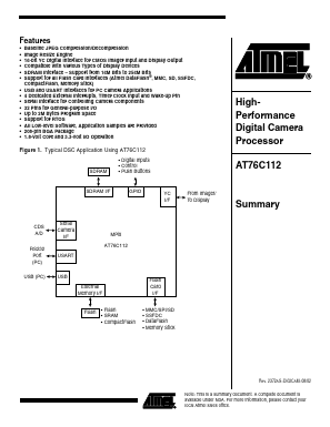 AT76C112 Datasheet PDF Atmel Corporation