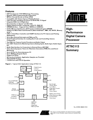 AT76C113 Datasheet PDF Atmel Corporation