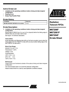 M67206F Datasheet PDF Atmel Corporation