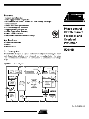 U2010B-XFPY Datasheet PDF Atmel Corporation