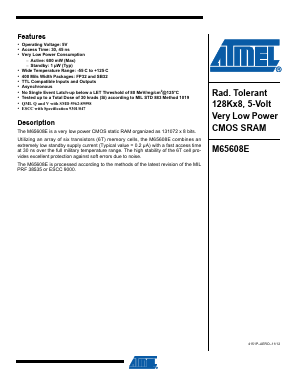 MM065608EV-30-E Datasheet PDF Atmel Corporation