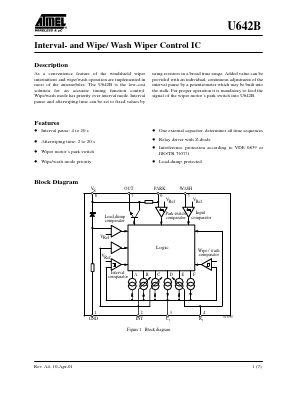 U642B-FP Datasheet PDF Atmel Corporation