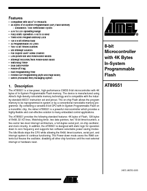 AT89S51 Datasheet PDF Atmel Corporation