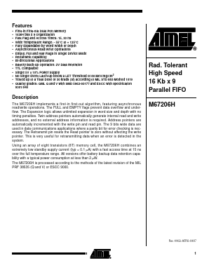 MM0-67206HV-15SV Datasheet PDF Atmel Corporation