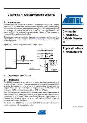 AT42QTAN0040 Datasheet PDF Atmel Corporation