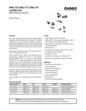 HSMA-C197 Datasheet PDF Avago Technologies