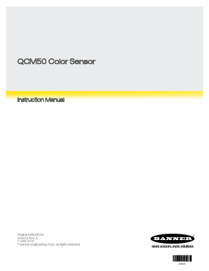 QCM50-K1D40-Q8-4 Datasheet PDF Banner Engineering Corp.