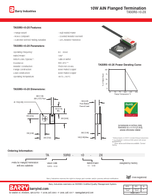 TA50R0-10-2X Datasheet PDF Vishay Barry