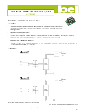 APC78147 Datasheet PDF Bel Fuse Inc.