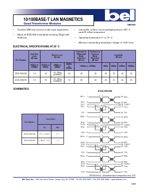 S558-5999-P8 Datasheet PDF Bel Fuse Inc.