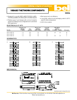 S553-5999-25 Datasheet PDF Bel Fuse Inc.