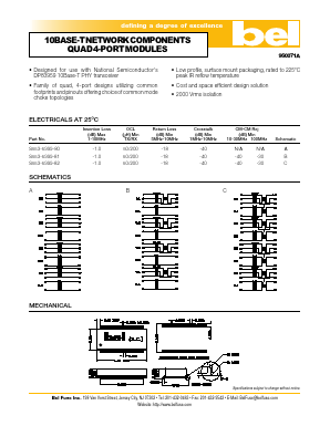 S553-5999-80 Datasheet PDF Bel Fuse Inc.